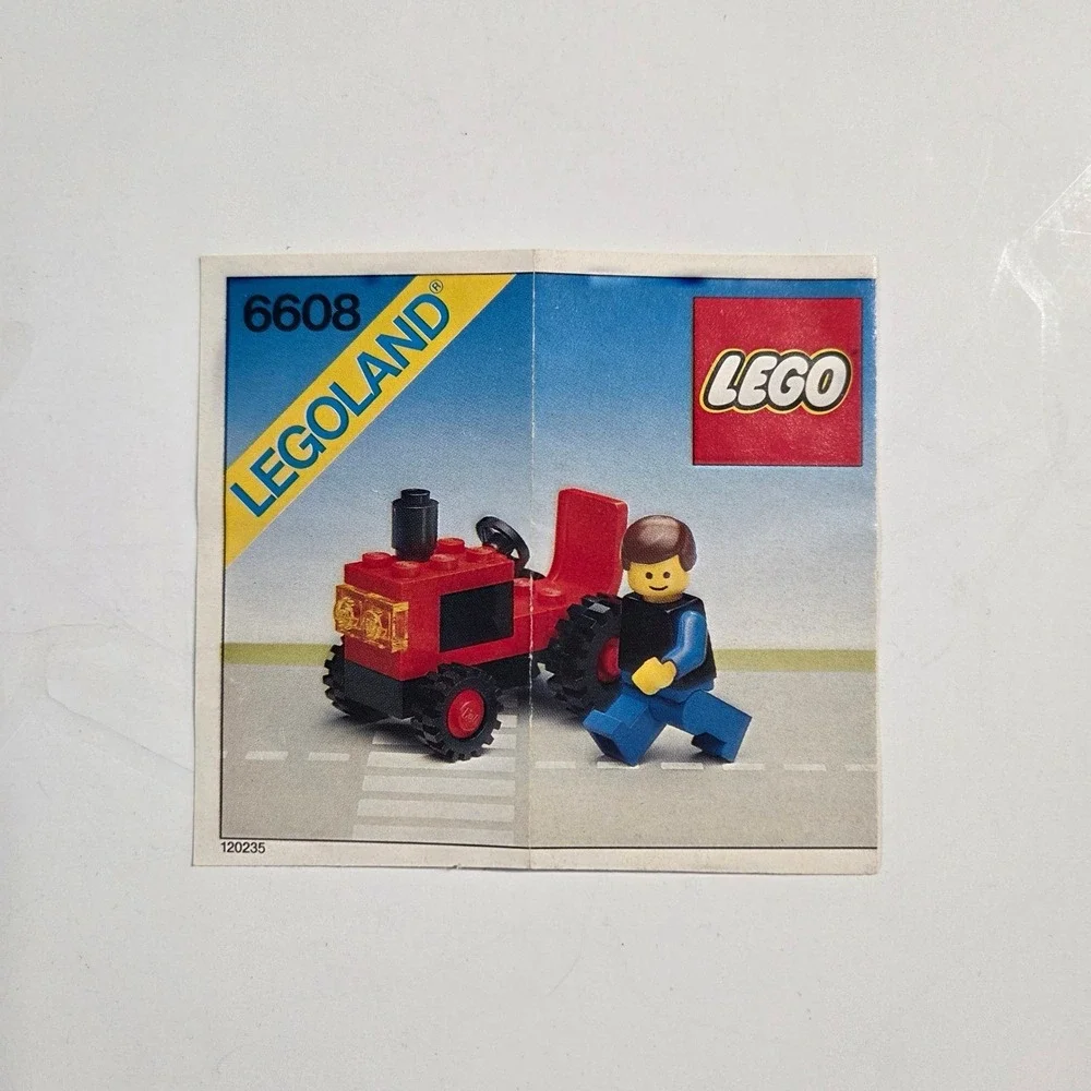 LEGO‎ Legoland Tractor 6608 Instructions Manual Vintage 1982 Red Town Guide